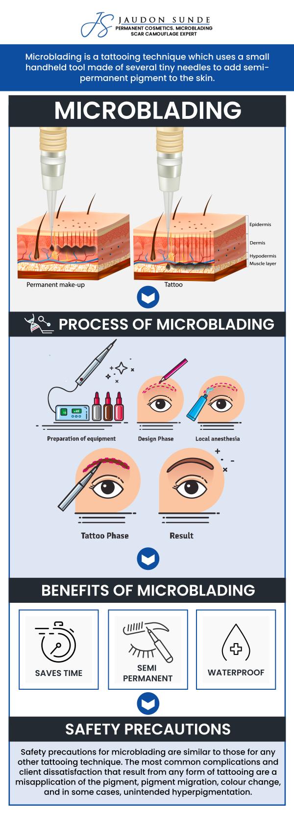 Microblading is a process that should be done by a specialist with skills and experience. Jaudon Sunde Permanent Makeup Clinic is a place where you get the most skilled and experienced permanent makeup specialist. The founder and owner, Jaudon Sunde (C.P.C.T. – L.M.T. – P.L.), is a master technician certified by the American Institute of Intradermal Cosmetics in Arlington. She was also invited to speak on Permanent Cosmetics and Paramedical procedures at the convention for the American Society of Plastic Surgeon Nurses and the Cleveland Clinic in conjunction with the Ohio Valley Society of Plastic Surgeons. Get fuller eyebrows today with microblading! Contact us or request an appointment online. We are located at 18820 E. Bagley Rd.#1 Middleburg Heights, OH 44130.